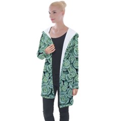 Realflowers Longline Hooded Cardigan by Sparkle