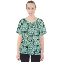 Realflowers V-neck Dolman Drape Top by Sparkle