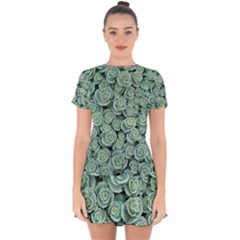 Realflowers Drop Hem Mini Chiffon Dress by Sparkle