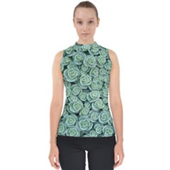 Realflowers Mock Neck Shell Top by Sparkle