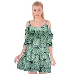 Realflowers Cutout Spaghetti Strap Chiffon Dress by Sparkle