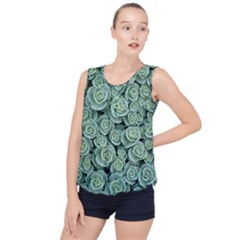 Realflowers Bubble Hem Chiffon Tank Top by Sparkle