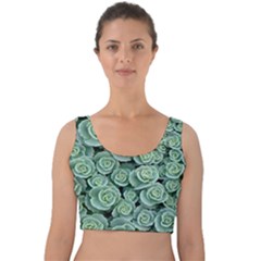 Realflowers Velvet Crop Top by Sparkle