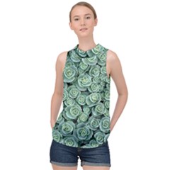 Realflowers High Neck Satin Top by Sparkle