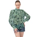 Realflowers High Neck Long Sleeve Chiffon Top View1