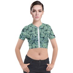 Realflowers Short Sleeve Cropped Jacket by Sparkle