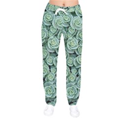 Realflowers Women Velvet Drawstring Pants by Sparkle