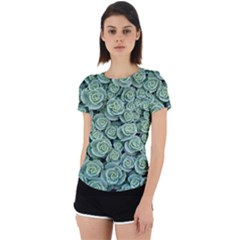 Realflowers Back Cut Out Sport Tee