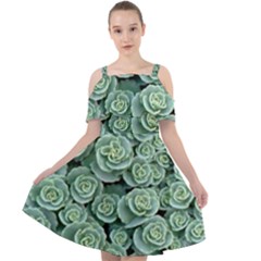 Realflowers Cut Out Shoulders Chiffon Dress by Sparkle