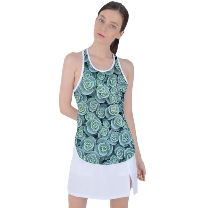 Realflowers Racer Back Mesh Tank Top