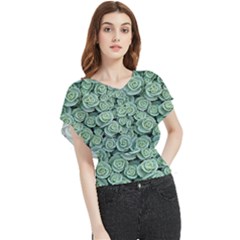 Realflowers Butterfly Chiffon Blouse