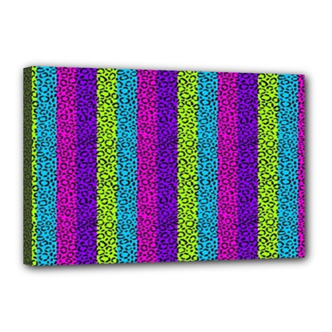 Glitter Strips Canvas 18  X 12  (stretched) by Sparkle