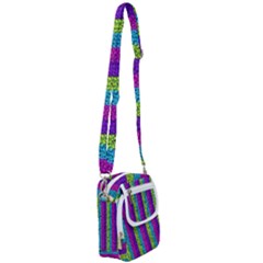 Glitter Strips Shoulder Strap Belt Bag by Sparkle