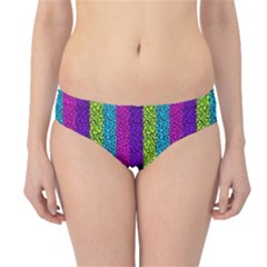 Glitter Strips Hipster Bikini Bottoms by Sparkle