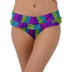 Glitter Strips Frill Bikini Bottom by Sparkle