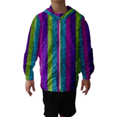 Glitter Strips Kids  Hooded Windbreaker by Sparkle