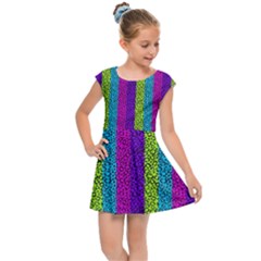 Glitter Strips Kids  Cap Sleeve Dress by Sparkle