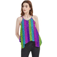 Glitter Strips Flowy Camisole Tank Top