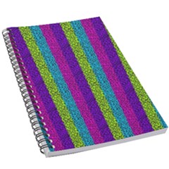 Glitter Strips 5 5  X 8 5  Notebook by Sparkle