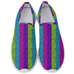 Glitter Strips Men s Slip On Sneakers by Sparkle