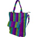 Glitter Strips Shoulder Tote Bag View1