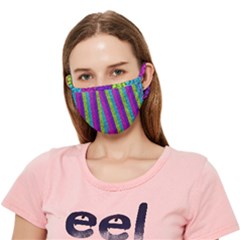 Glitter Strips Crease Cloth Face Mask (adult)