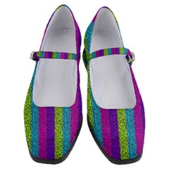 Glitter Strips Women s Mary Jane Shoes