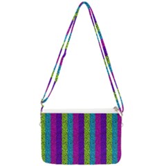 Glitter Strips Double Gusset Crossbody Bag by Sparkle