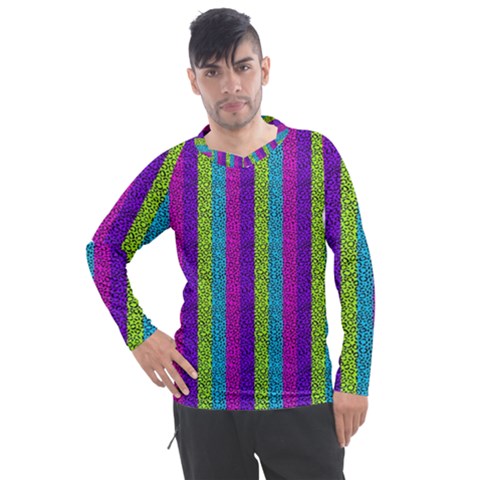 Glitter Strips Men s Pique Long Sleeve Tee by Sparkle