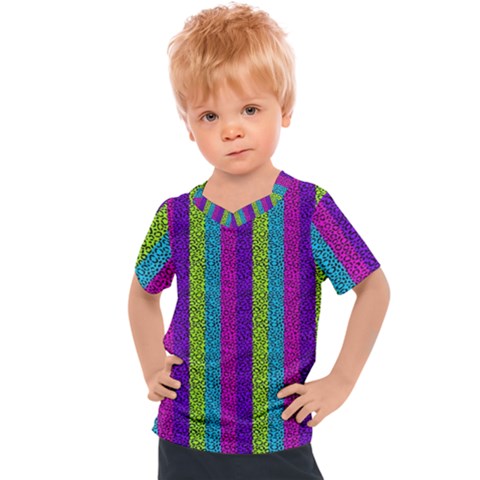 Glitter Strips Kids  Sports Tee by Sparkle