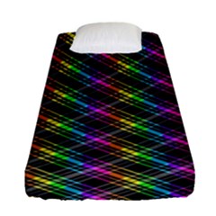 Rainbow Sparks Fitted Sheet (single Size) by Sparkle