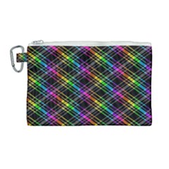 Rainbow Sparks Canvas Cosmetic Bag (large) by Sparkle