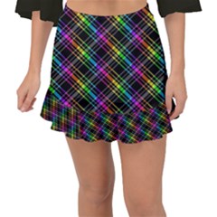 Rainbow Sparks Fishtail Mini Chiffon Skirt by Sparkle