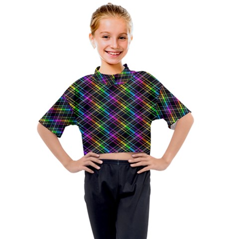 Rainbow Sparks Kids Mock Neck Tee by Sparkle