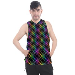 Rainbow Sparks Men s Sleeveless Hoodie