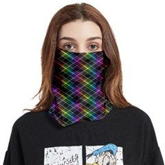 Rainbow Sparks Face Covering Bandana (two Sides)