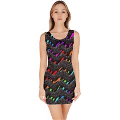 Rainbowwaves Bodycon Dress by Sparkle