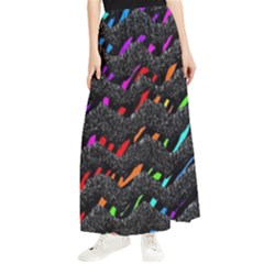 Rainbowwaves Maxi Chiffon Skirt