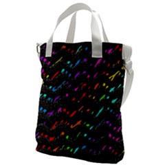 Rainbowwaves Canvas Messenger Bag