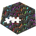 Rainbowwaves Wooden Puzzle Hexagon View3