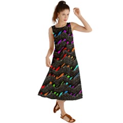 Rainbowwaves Summer Maxi Dress by Sparkle