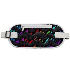 Rainbowwaves Rounded Waist Pouch by Sparkle