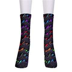 Rainbowwaves Men s Crew Socks by Sparkle