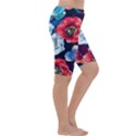 Flowers Pattern Cropped Leggings  View3