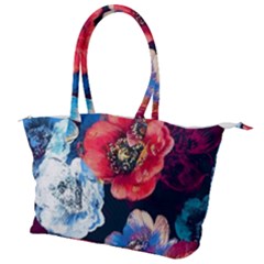 Flowers Pattern Canvas Shoulder Bag by Sparkle