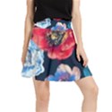 Flowers Pattern Waistband Skirt View1