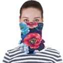 Flowers Pattern Face Seamless Bandana (Adult) View1