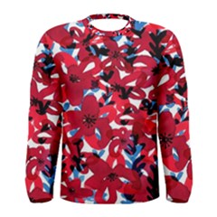 Handpaint Flowers Men s Long Sleeve Tee by Sparkle