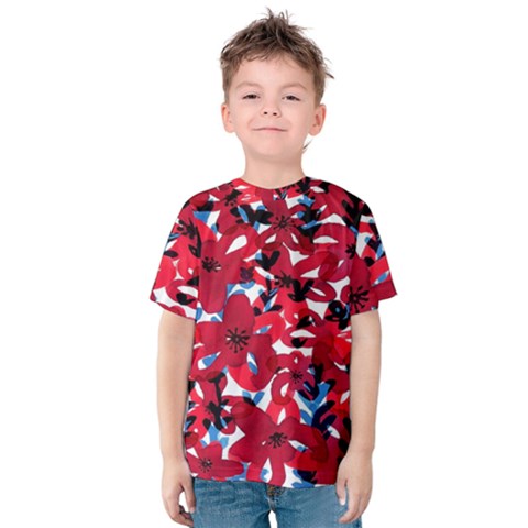 Handpaint Flowers Kids  Cotton Tee by Sparkle