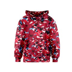 Handpaint Flowers Kids  Pullover Hoodie by Sparkle